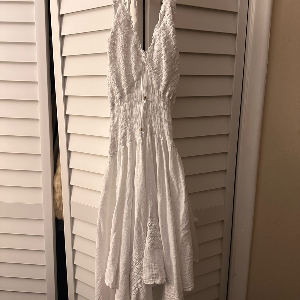 IC COLLECTION White Textured Dress